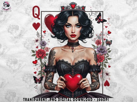 Download Queen of Hearts Gothic Art - Gothic art Collection