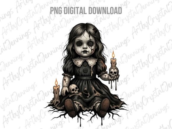 Download Spooky Gothic Creepy Doll PNG - Doll Collection