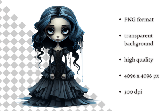 Download Spooky Gothic Doll PNG Clipart - Doll Collection