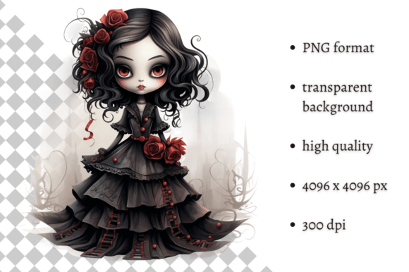 Download Spooky Gothic Doll PNG Clipart - Doll Collection