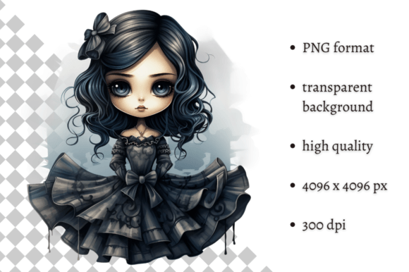 Download Spooky Gothic Doll PNG Clipart - Doll Collection