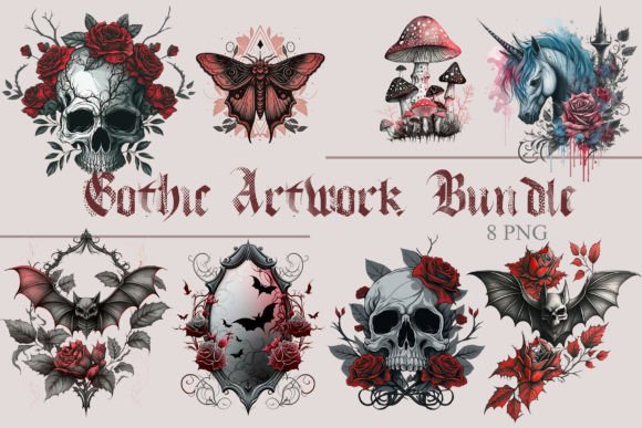 Download Gothic Artwork Bundle - Gothic art Collection