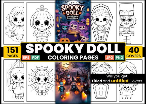 Download Spooky Doll Cute &amp; Creepy Coloring Pages - Doll Collection