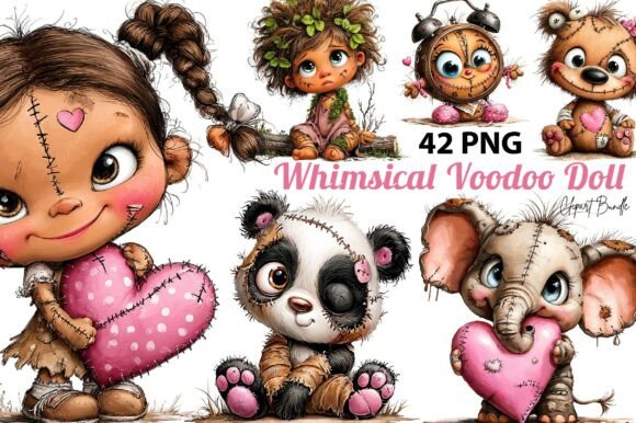 Download Whimsical Voodoo Doll Clipart - Doll Collection