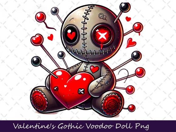 Download Valentine's Gothic Dark Voodoo Doll - Doll Collection