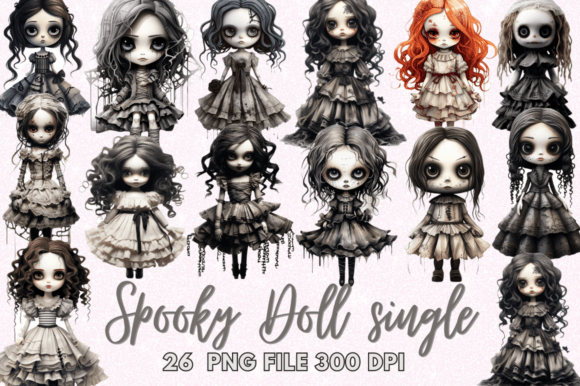 Download Spooky Doll Single Clipart - Doll Collection