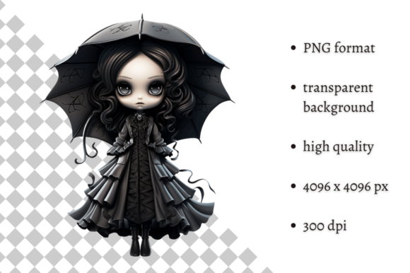 Download Spooky Gothic Doll PNG Clipart - Doll Collection