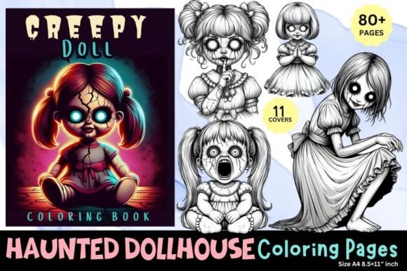 Download Haunted Dollhouse: Creepy Doll Coloring - Doll Collection