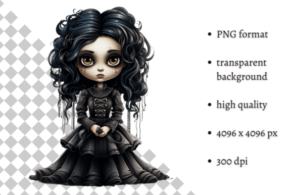 Download Spooky Gothic Doll PNG Clipart - Doll Collection