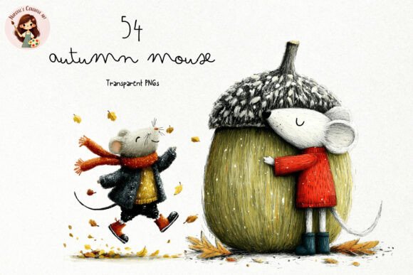 Download Storybook Autumn Mouse PNG Clipart - Mouse Collection