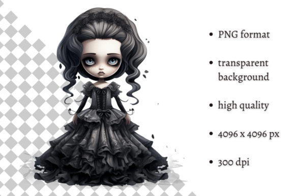 Download Spooky Gothic Doll PNG Clipart - Doll Collection